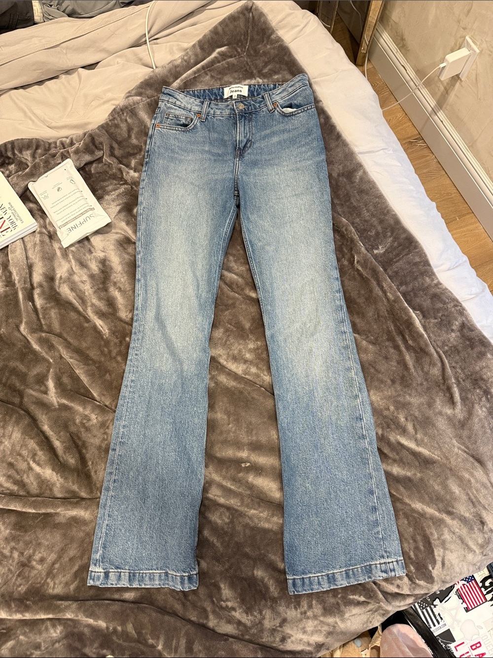 Reformation Low rise boot cut Light Blue Jeans